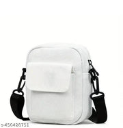Women Mobile Messenger Bag Ladies Canvas Shoulder Long Strap for College, Travelling, Work