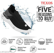TEXOS Lifestyle Flyknit Memory Foam Casual Slip-On Sneakers Shoes For Men