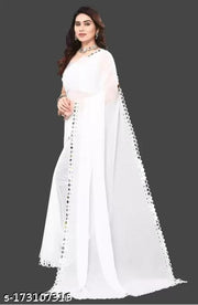 NEW FENCY GEORGETTE CUT WORK SAREE