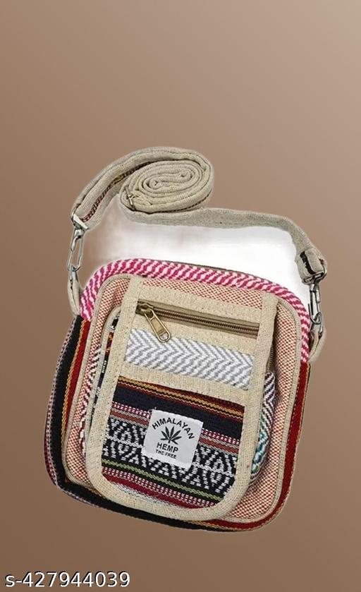 MYRIAD Stylish  Square  Hemp Purse Vibrant Multicolor Pattern Hemp  Square Laundry Bag  Multicolored Eco Friendly Pack of 1 Multicolor ( 8*8)
