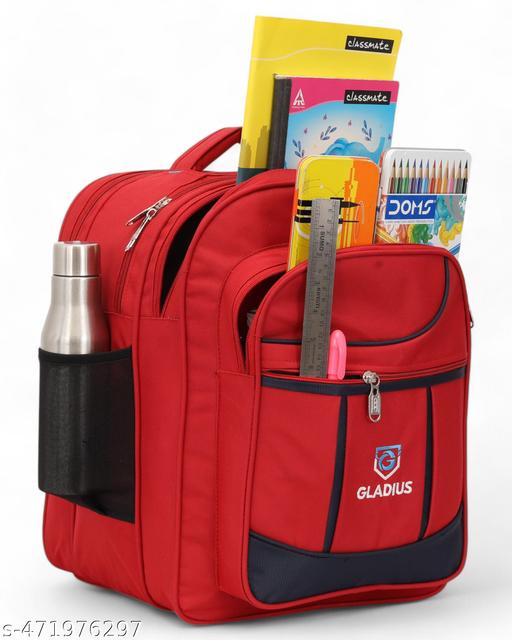 Gladius 50L stylish triple partition backpack for 4th-10th class