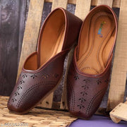 Duosoft Bellies for Women | Soft Comfortable | Breathable | Fashionable | Stylish | Trendy | Super soft | Lightweight | Anti-Slip Sole | Indoor & Outdoor | (DW-0201)(Brown)
