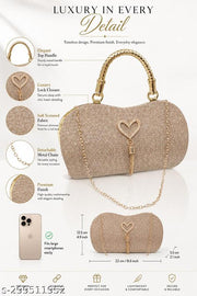 MAGNIFIQUE Stylish Bridal/Party Clutch for Women/Girls