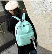 Fashion Waterproof Women Girls Backpack Korean Design Drawstring Chain travel College Office Bag
