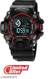 Royal look Digital Watch Shockproof Multi-Functional Automatic Black Color Strap Waterproof Digital Sports Watch for Men's Kids Watch for Boys Watch for Men Pack of 1 Watch Water Resistance Digital Watch