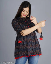 Latest  Print Short Kurti  For Girl's/Women