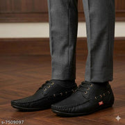 Black Solid   Shoes For Men