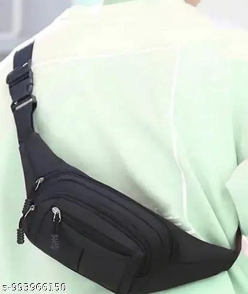 Men;S STYLISH SLING BAG /CROSSDOBY CHEST BAG BLACK WAIST PACK FOR TRAVE & BIKE RIDING