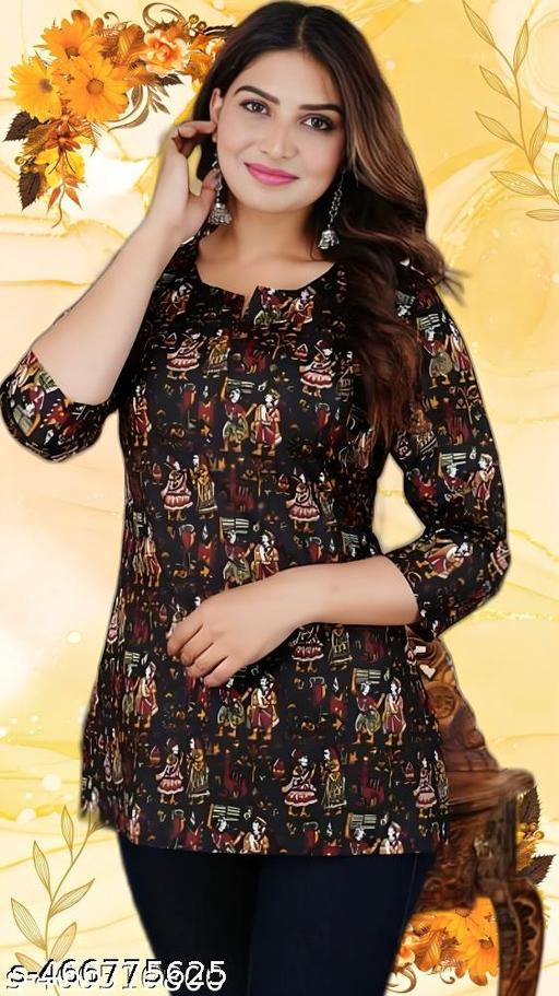 Rajasthani short kurti Short Tunic Top short , short kurti , woman kurti , stylish kurti , / printed short kurti / printed woman kurti