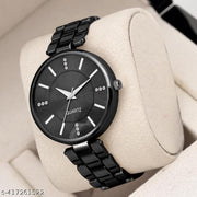 Attractive Colorful Metal Belt Analog Watches for Women