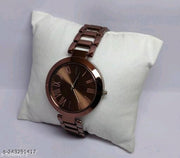 BROWN  METAL BELT ANALOG WATCH AND SMART SQUARE DIGITAL LED WATCH COMBO FOR BOYS AND MEN