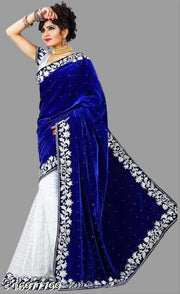 Velvet Saree with blouse for Women