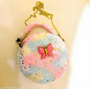 New Small Sling Bag for Girls Purse Combo for Women Fur Sling Bag Combo Heart Shape Bag