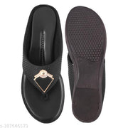 MFW Casual Flat Heel Lades Women Sandal Comfortable For Woman Unique new Girls Design Black
