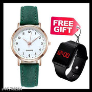 latest watch for girl with free digital watch