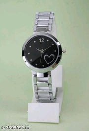 Best Quality Solid Textured Round Case Dial Shiny Metal Belt Women Analog Watches for Girls