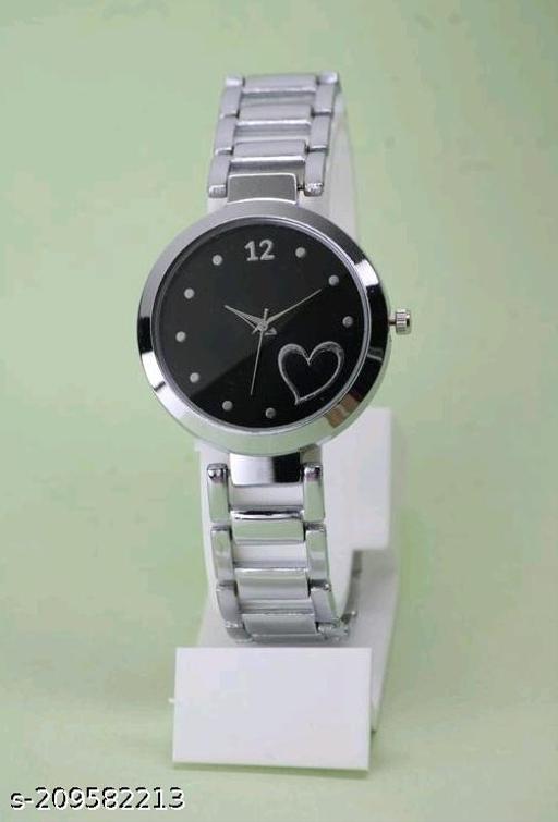 Best Quality Solid Textured Round Case Dial Shiny Metal Belt Women Analog Watches for Girls