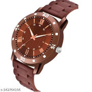 Av Copper Roman Brown Pu Men Watch