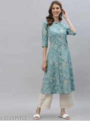 Elevate your wardrobe with our exquisite Blue and White Printed Kurta  a perfect blend of traditional elegance and contemporary style
