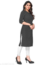 Women Printed Crepe Straight Kurti