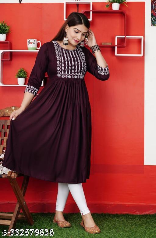 New Gaither Anarkali Embroidery kurtis