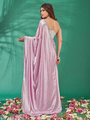 Wedding Sarees Festive Wear Pastel Matching Sari