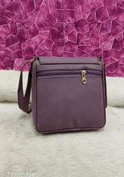 Elegant stylish Purple Women PU sling bags/Full hand work bag/sling bag for women/party wear bag for women/long bag for women/wedding bag for women/Small sling bags/Premium PU leather sling bags for women
