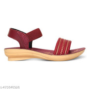 Hiyaga Fancy PU Slippers Flip-Flops for woman