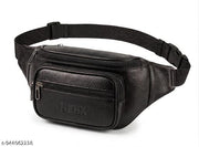 Waist Pack for Travel, Hiking & Sports – Unisex Zip Pouch Belt Bag for Phone, Monney & Documents (Black)
