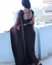 Party Wear Chiffon Saree