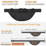 Mithras Premium Men/Women Fanny Pack Kamar Bag Running Waist Pouch Hiking Cycling Bag Waist Bag