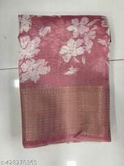 Daily wear cotton printed saree with blouse