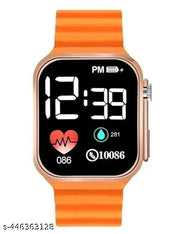 Dashing digital watch with sillicon belt