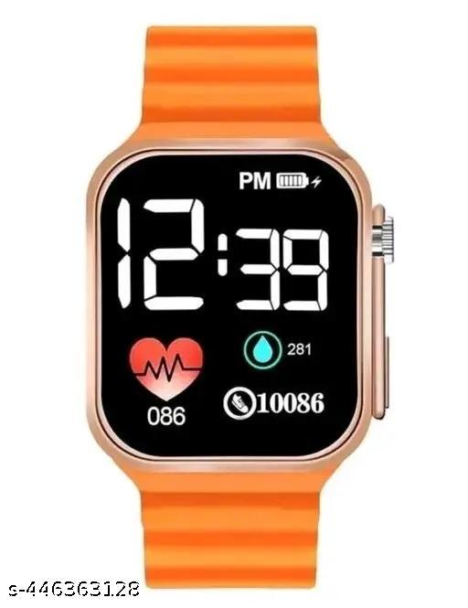 Dashing digital watch with sillicon belt