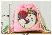 Plush Unicorn Backpack, Unicorn Backpack for Girls, Soft Lightweight Travel Bags for Girls Unicorn plush backpack kids cute cartoon plush backpack girls travel casual backpack, (Pack Of 1)