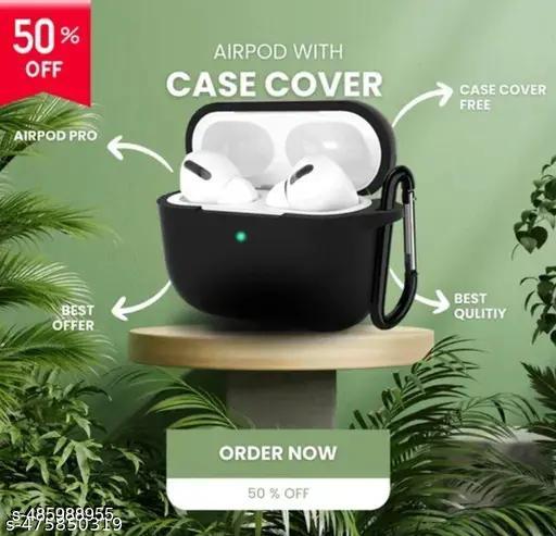 TWS Bluetooth Earbuds with Charging Case Wireless Earphones with Cover, Premium Sound, and Handsfree Call Support FREE CASE COVER