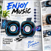 Multifunctional Heavy Bass USB Speaker | Laptop Speaker | Multicolour
