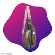 MYRIAD handmade BOHO shoulder school tote bags - unisex, lightweight, hemp crossbody messenger bag 2 compartments multi-colour pack of 1