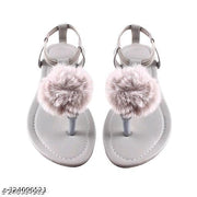 GREY RABBIT SANDAL FLAT