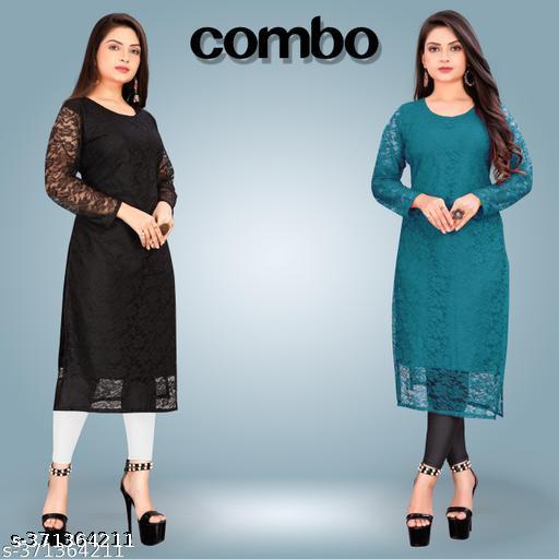 Combo Net Kurtis For Woman Girl  Under 299