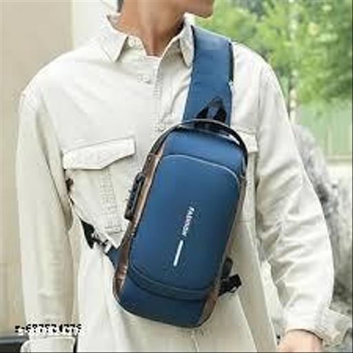 Unisex Crossbody Sling Bag Chest Backpack Men's Shoulder Bag, Travel Handbag, Hard Shell Anti-Theft Chest Bag