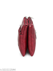 GUKA Wallet For Women / money organizer / women clutch / 3 zip compartments / multi compartment wallet