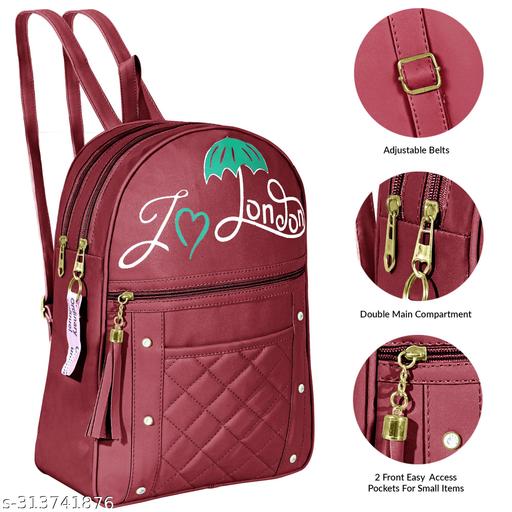 maroon london pirnted