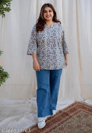 100% COTTON Short Kurti For Women&Girl's