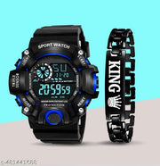 Stylish Premium look Round Dial Wrist Sports Watch with Bracelet