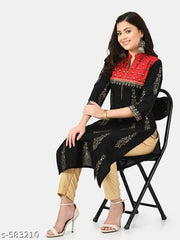 Women Ethnic Motif Printed Cotton Kurti