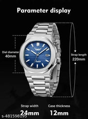 BLUE| Minimalist| Premium| Stainless Steel