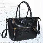 WOB (World Of Bag) -WOB worldofBags-Stylish Women Handbag | Ladies Shoulder Purse with 3 Compartments & Front Pocket | Designer Side Bag for Girls | Travel Purse | Size 22.86x10.16x17.7