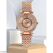 Yokako Rose Gold Dial Rose Gold Diamond Std Belt Women Watch