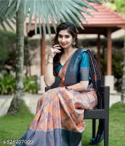 Riddhi Siddhi Creation Multi Coloured kanjivaram Silk Saree